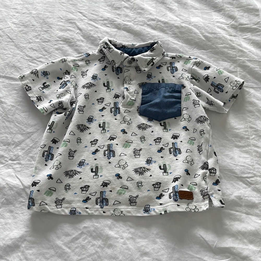 Seven for all mankind toddler polo shirt size 4t fits small